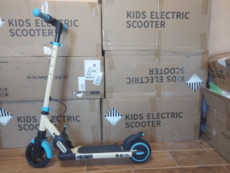 Trotineta electrica copii Isinwheel fete (portocaliu) baieti (albastru