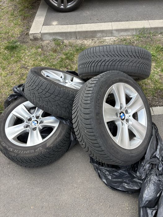 Jante bmw  cu cauciucuri 5x120