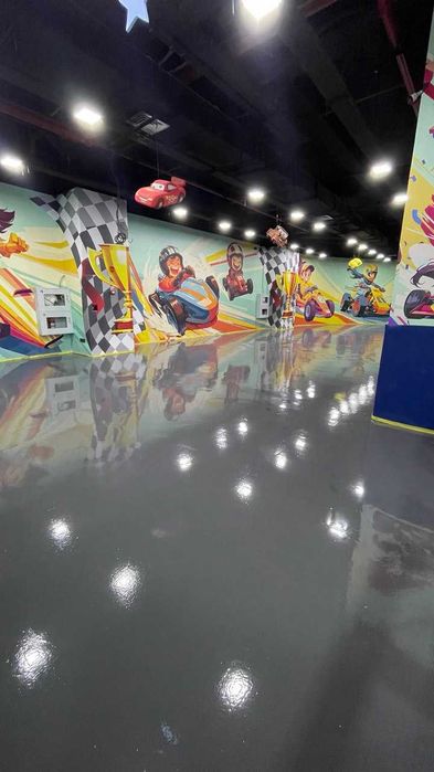 Sanoat Pollari - Epoksid - Poliuretan - Topping - 3D - Shlifovka