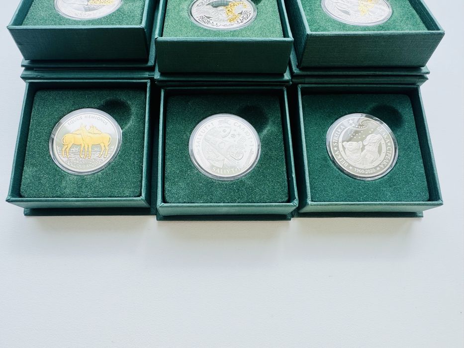 Продам монеты из мельхиора Proof-like, Подарок.