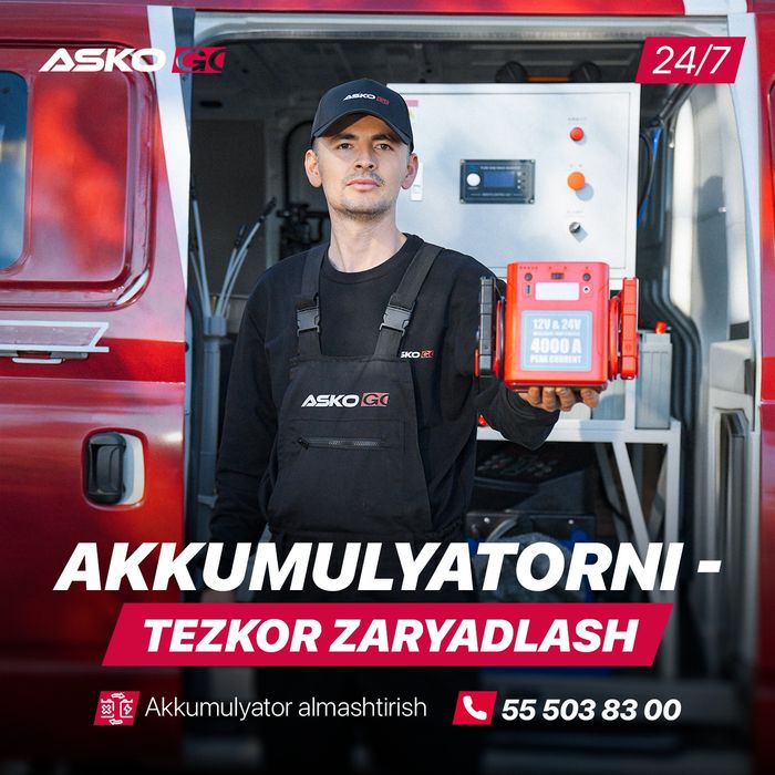Balon yamash 24/7 / Akkumulyator zaryadlash Toshkent