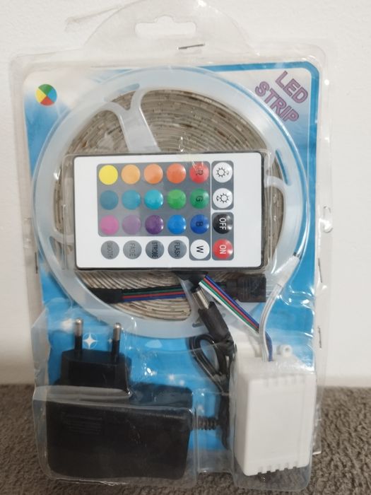 Kit Banda Led 3528, lungime 5m, telecomanda