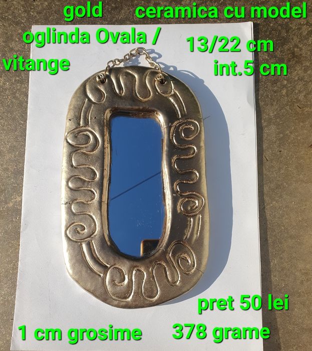 Oglinda vitange ceramica
