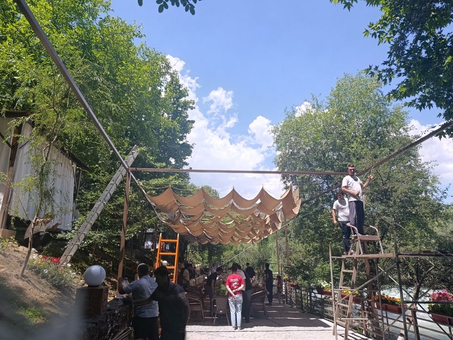 Продается Троссовые парусные навесы