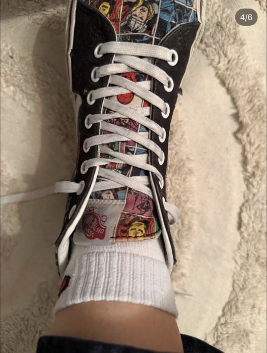Custom design marvel Vans, кецове  универсални и за мъж и за жена