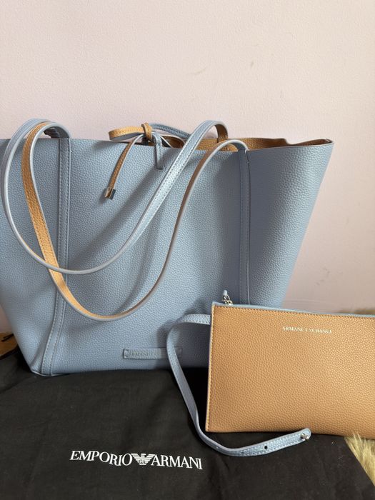 Двулицева дамска чанта Armani Exchange, тип торба + несесер