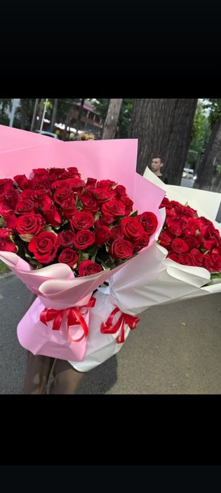 51 роза 24000тг!