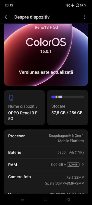 Telefon Oppo reno 13f