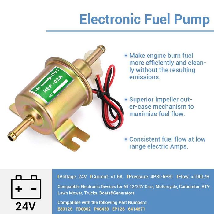 външна бензинова помпа карбуратор горивна Електрическа бензинова помпа