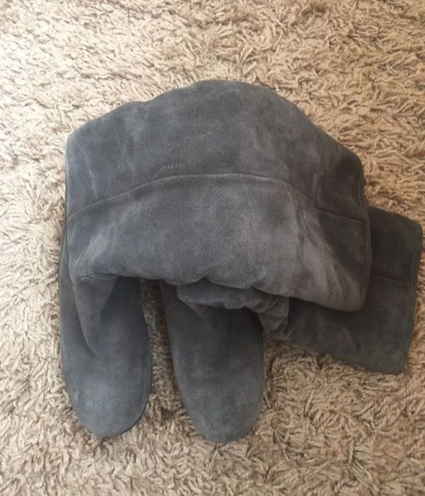 Сапоги  замшевые