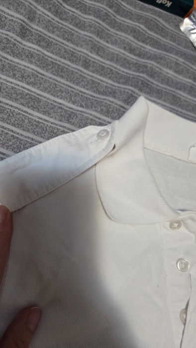 Tricou polo cu epoleți