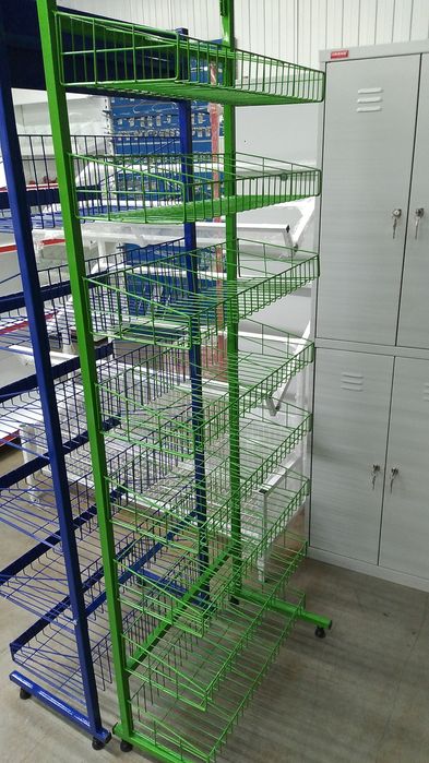 Стеллажи полки овощные хлебные