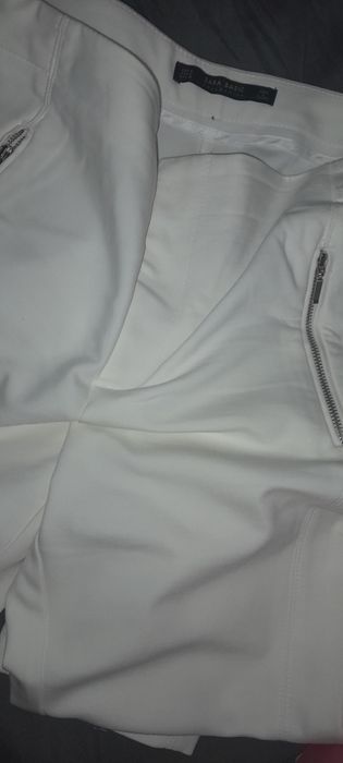 Pantaloni zara albi, marimea S