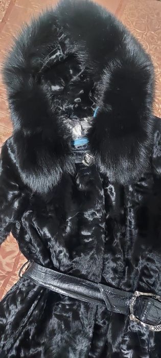 Шуба, стриженная коза