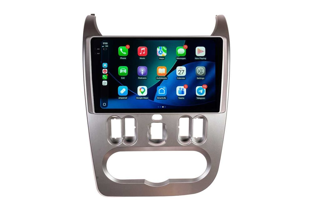 Navigatie Logan 1 Dacia Android 14 , Carplay Wireless Android Auto + Camera Marsarier