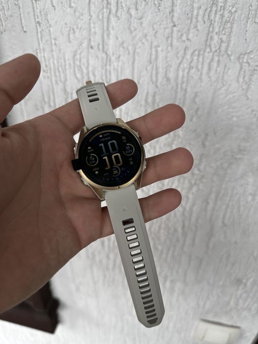 НОВЫЕ/ЖАҢА Garmin Fenix 8 43мм золотисто-бежевый