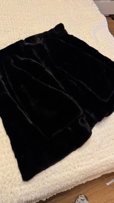 #147 Късо палто от норка.Blackglama.Визон.Естествена кожа с косъм.