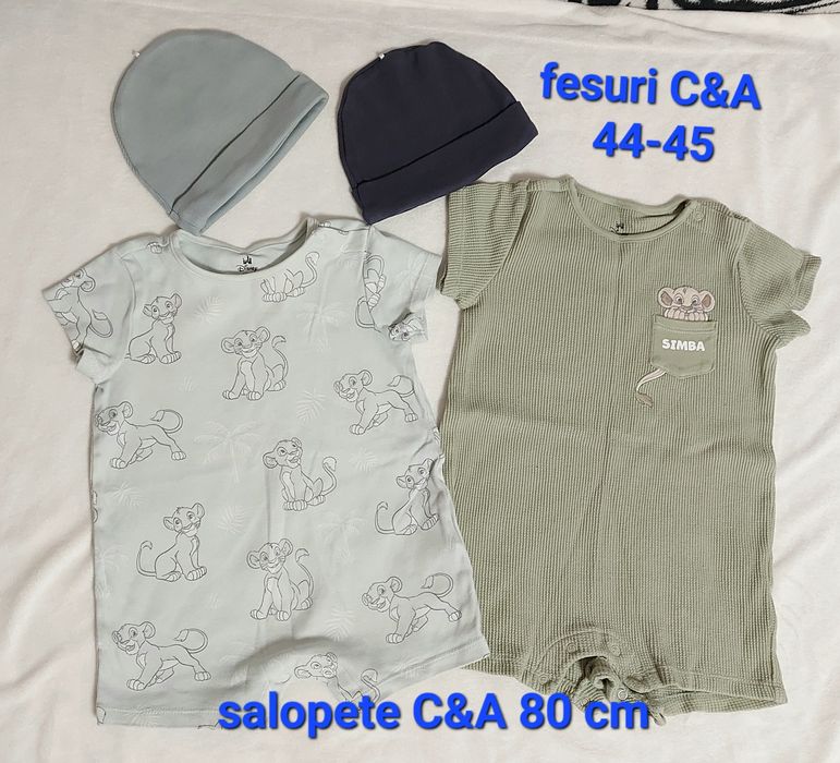 Lot haine bebelusi baiet 74/80 cm