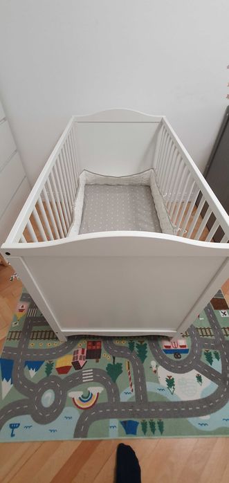 Patut bebe ikea lemn