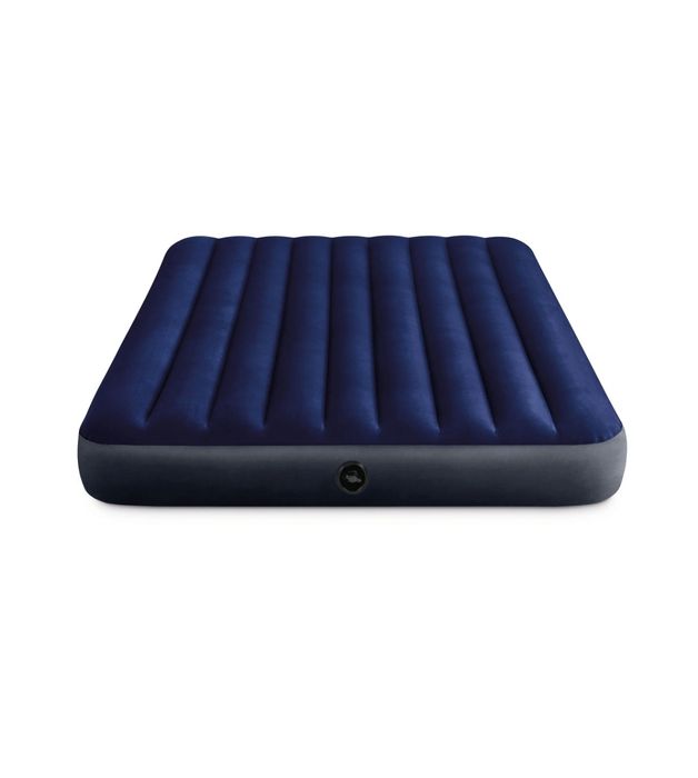 Saltea Pat Gonflabila Intex 2 Persoane Cort Oaspeti Dormit 152 x 203 x 25cm + POMPA + 2 PERNE + LIVRARE GRATUITA TM