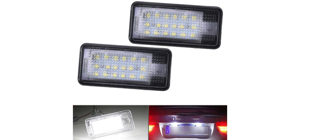 Set 2 Lampi Iluminare nr numar LED pentru Audi A3 A4 A6 A8 Q7