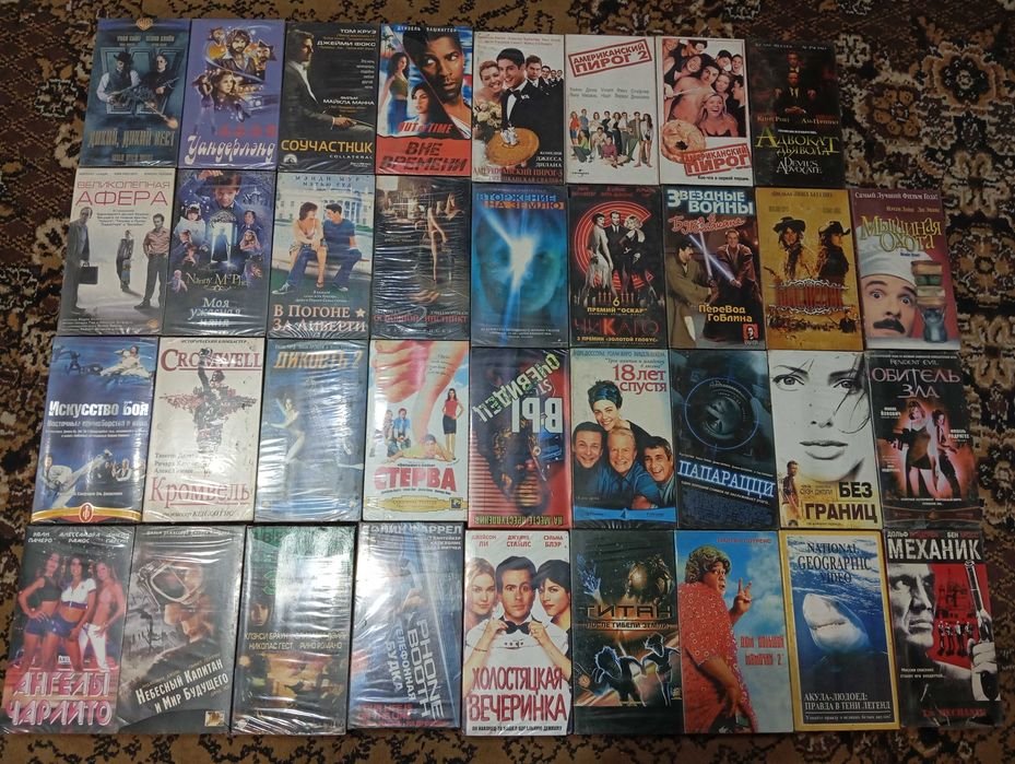 Продам новые видео кассеты с фильмами.