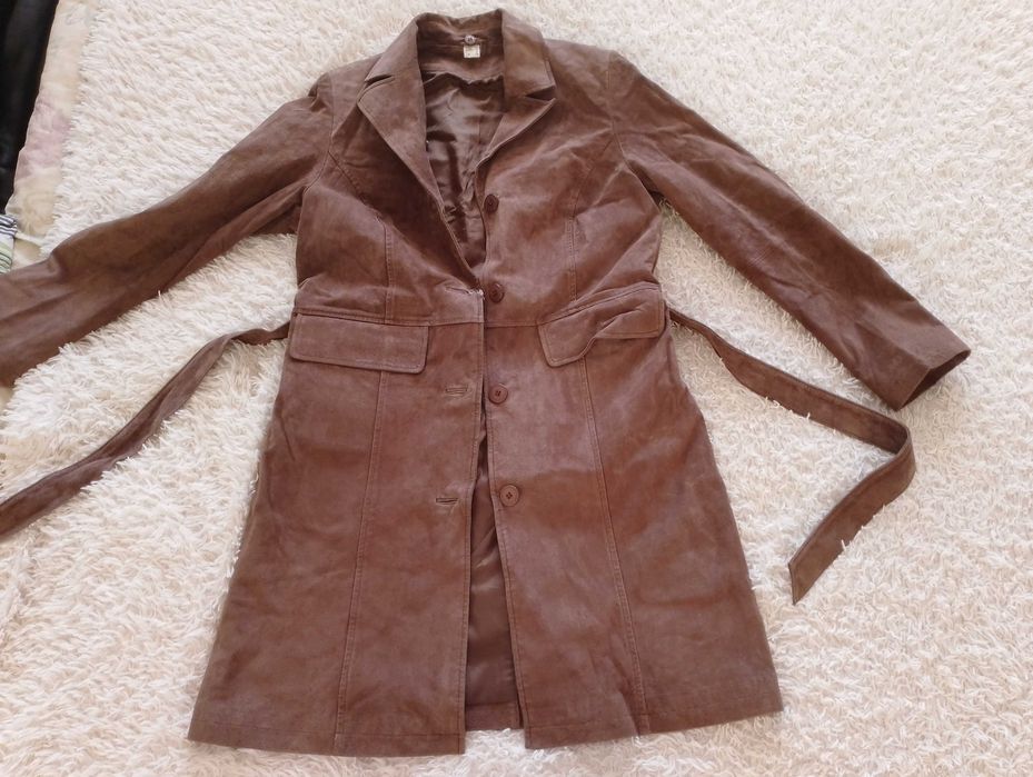 Германия, натуральная замша плащ