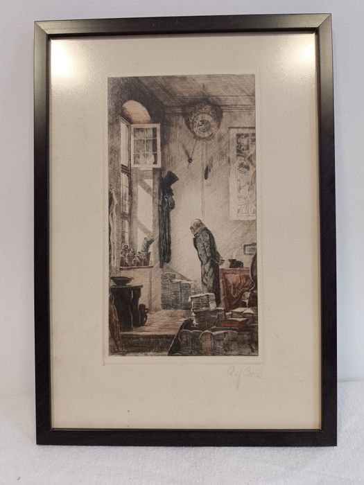 Litografie "Der Kaktus Freund" - Artist Carl Spitzweg