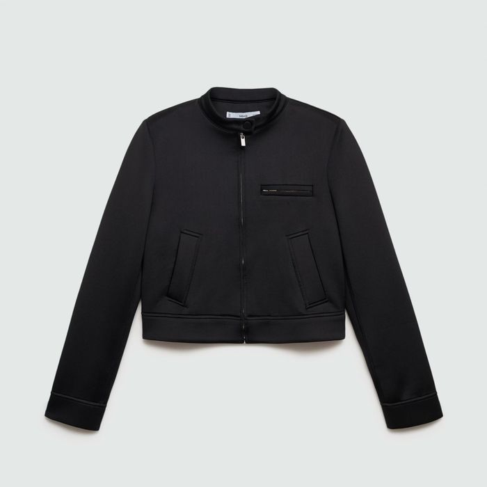 MANGO  късо дамско  преходно  яке от неопрен