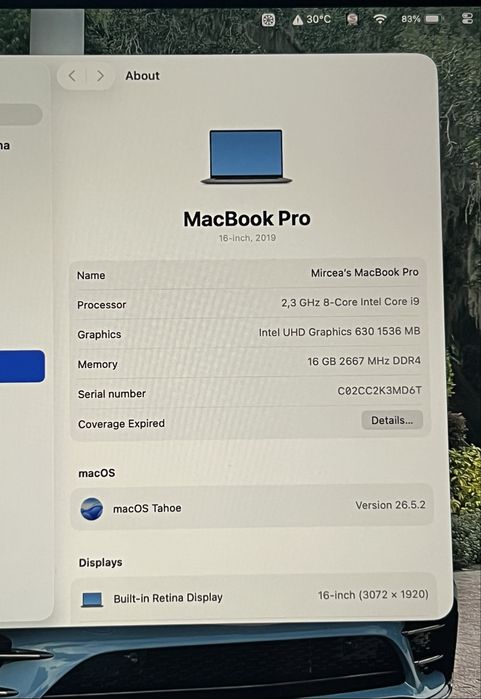MacBook Pro 16” 16gb ram, 1tb Ssd Touchbar