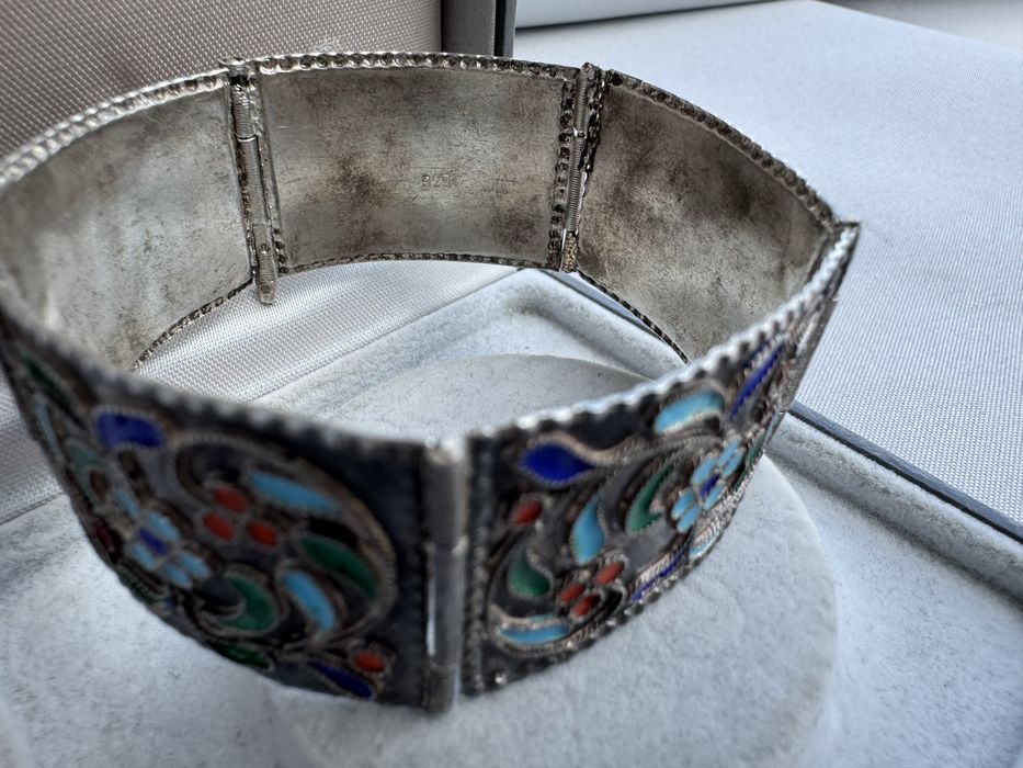 Bratara din argint si email