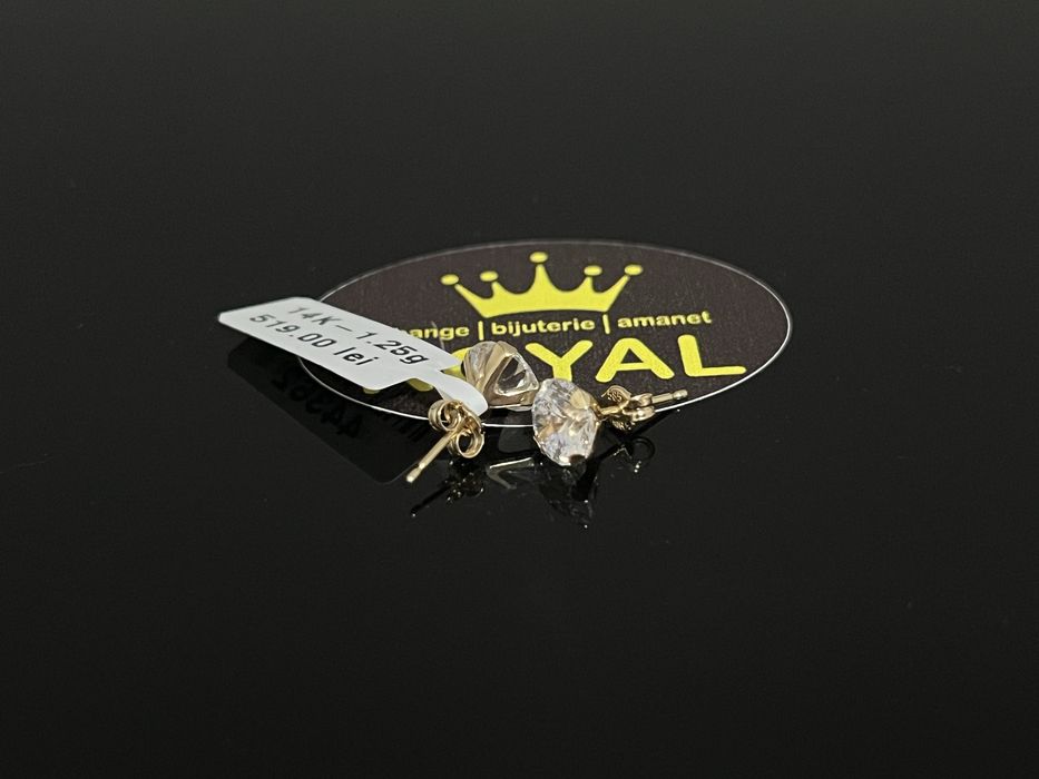 Bijuteria Royal CB : Cercei dama aur nou 14k 1,25gr