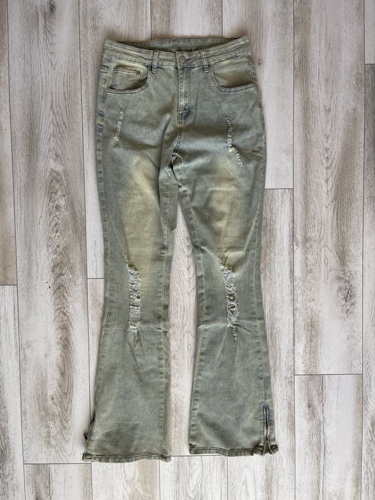 Blugi bărbătești stil streetwear – model slim fit cu detalii edgy