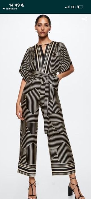 Комбинезон женская размер М материал шелк