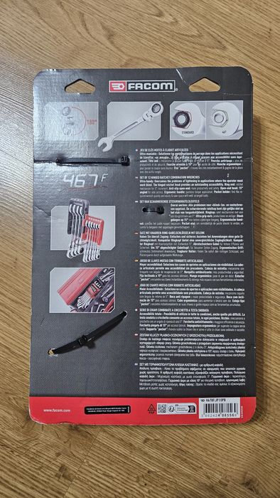Facom Set chei profesionale - combinate articulate cu clichet