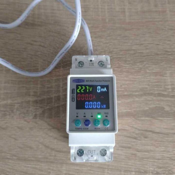 63A Контролен електромер TOMZN Wi-Fi с LED дисплей