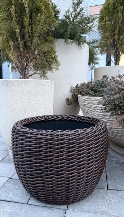 Кашпо из ротанга
