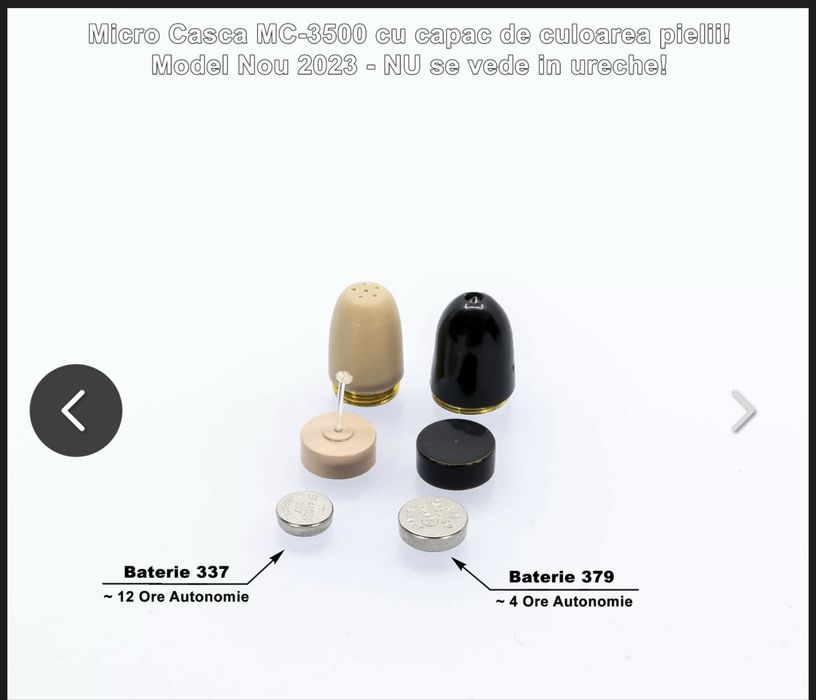 Casca de copiat ! Cutiuta gsm cu microcasca japoneza si baterie extinsa !
