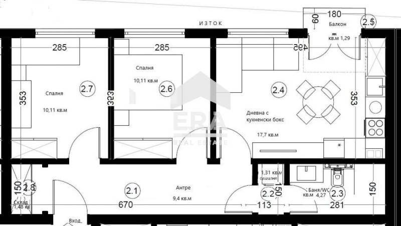 Продава се Тристаен апартамент в Варна, Кайсиева градина - 73 кв.м за 765 €/кв.м - Снимка #4