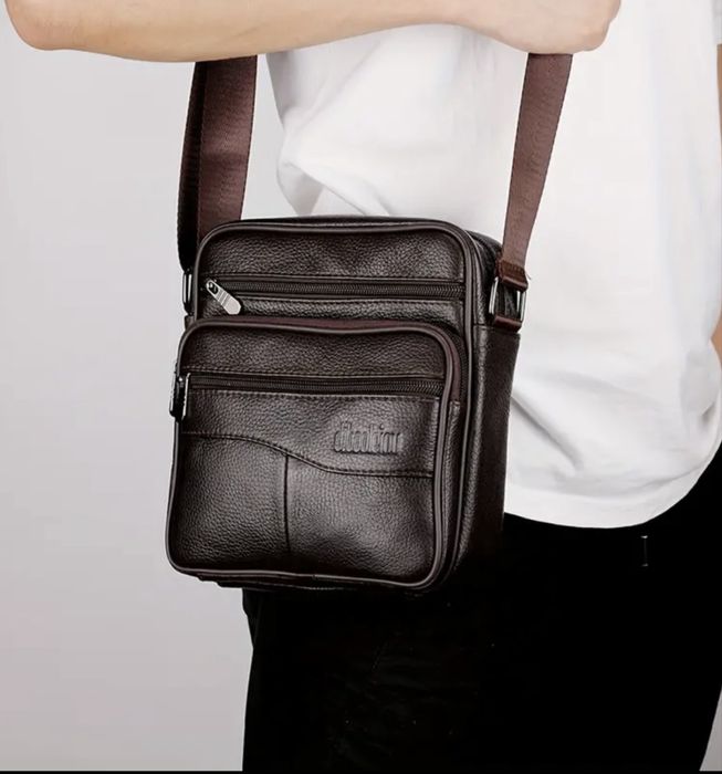 Мъжки елегантни чанти за през рамо/Кафяви и черни ест.кожа -9%Промоция