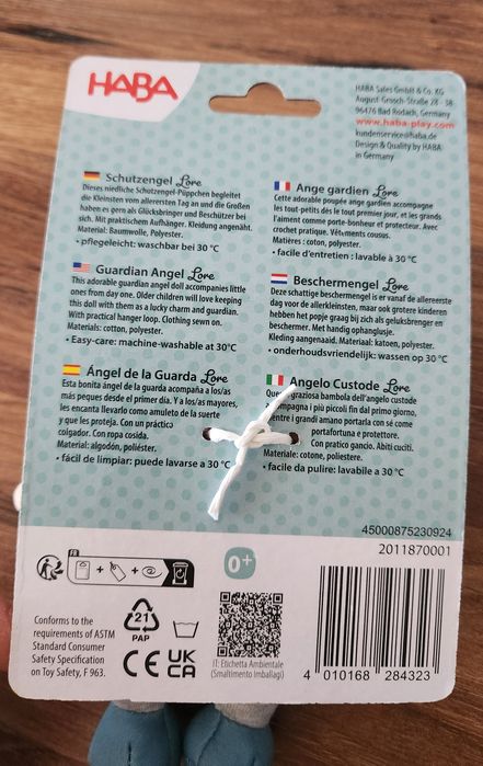 Кукла Haba Guardian Angel Lucy малка кукла бебе ангелче