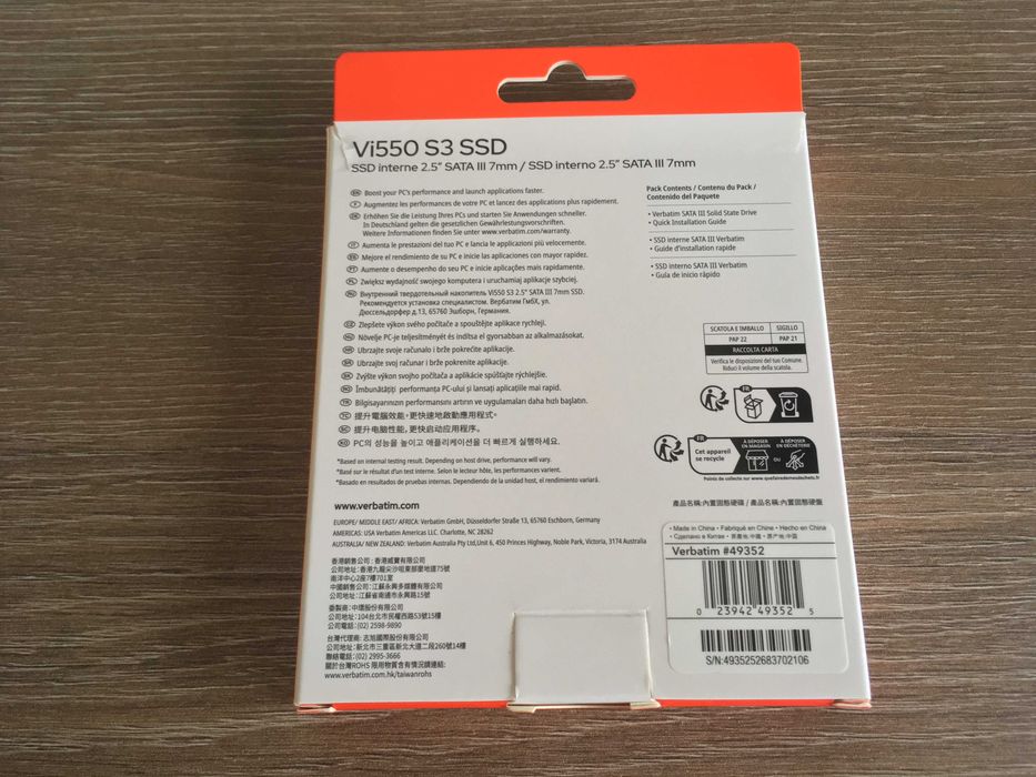 ssd 512 gb Verbatim Vi550 S3, sata 3, nou, garantie 2 ani