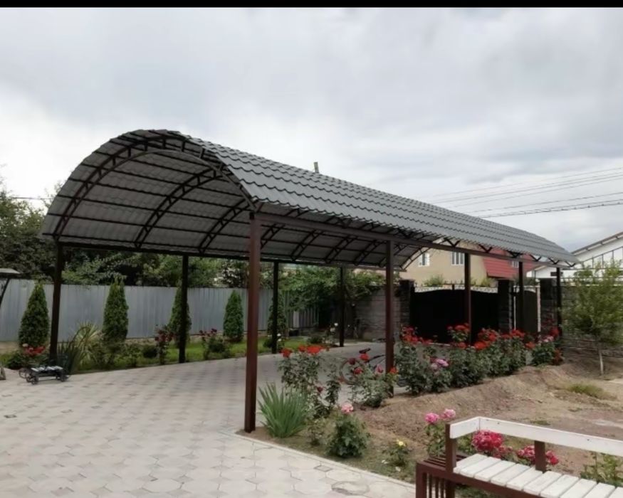 Ворота навесь перила