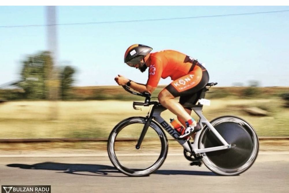 Bicicletă de triatlon BMC Timemachine 02 Three, Shimano 105, mărimea M-L