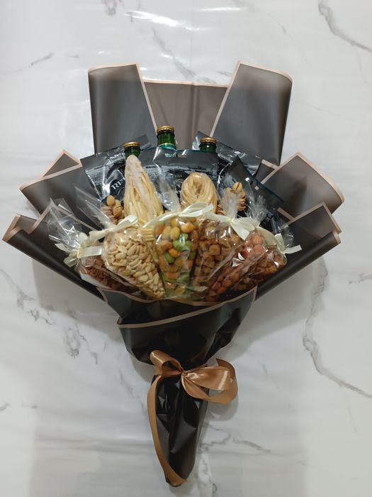 Мужские букеты, сладкие букеты, букеты из сухофруктов