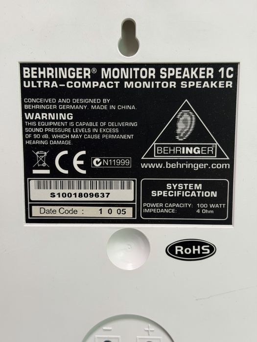 Колонки Behringer 1C 100W