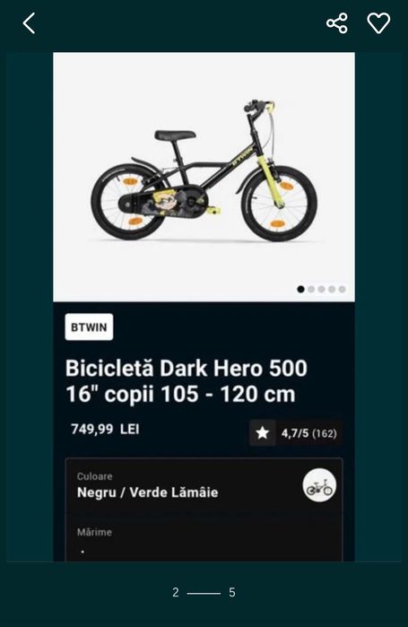 Bicicleta btwin baieti