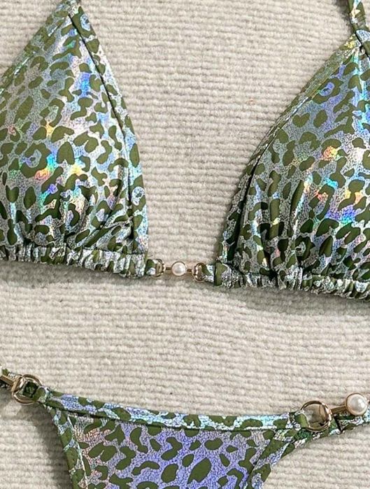 Комплект бикини с леопардов принт