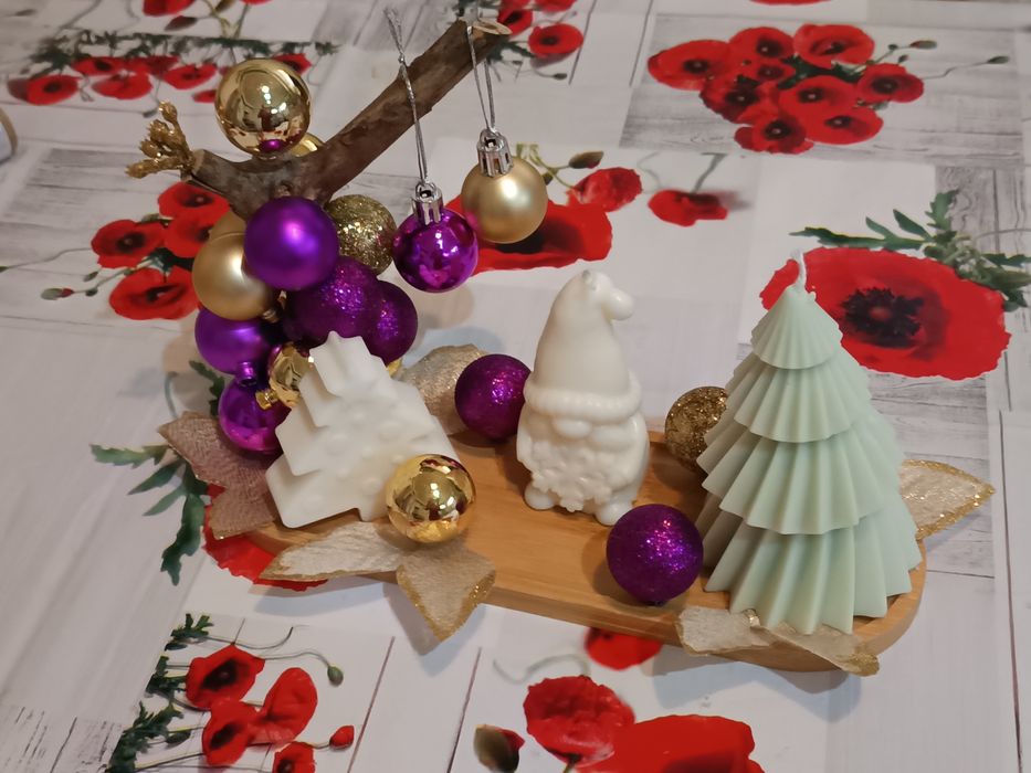 Set ptr Crăciun din lumânări parfumate