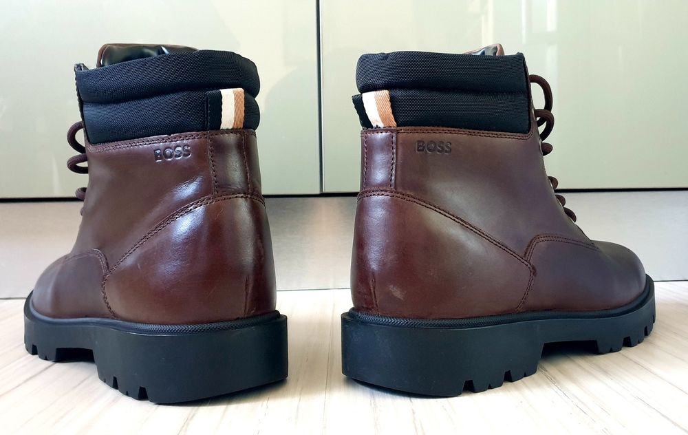 Hugo Boss Leather  / 45/29 - 29.5 см. НОВО! ОРИГИНАЛ! Мъжки Обувки!